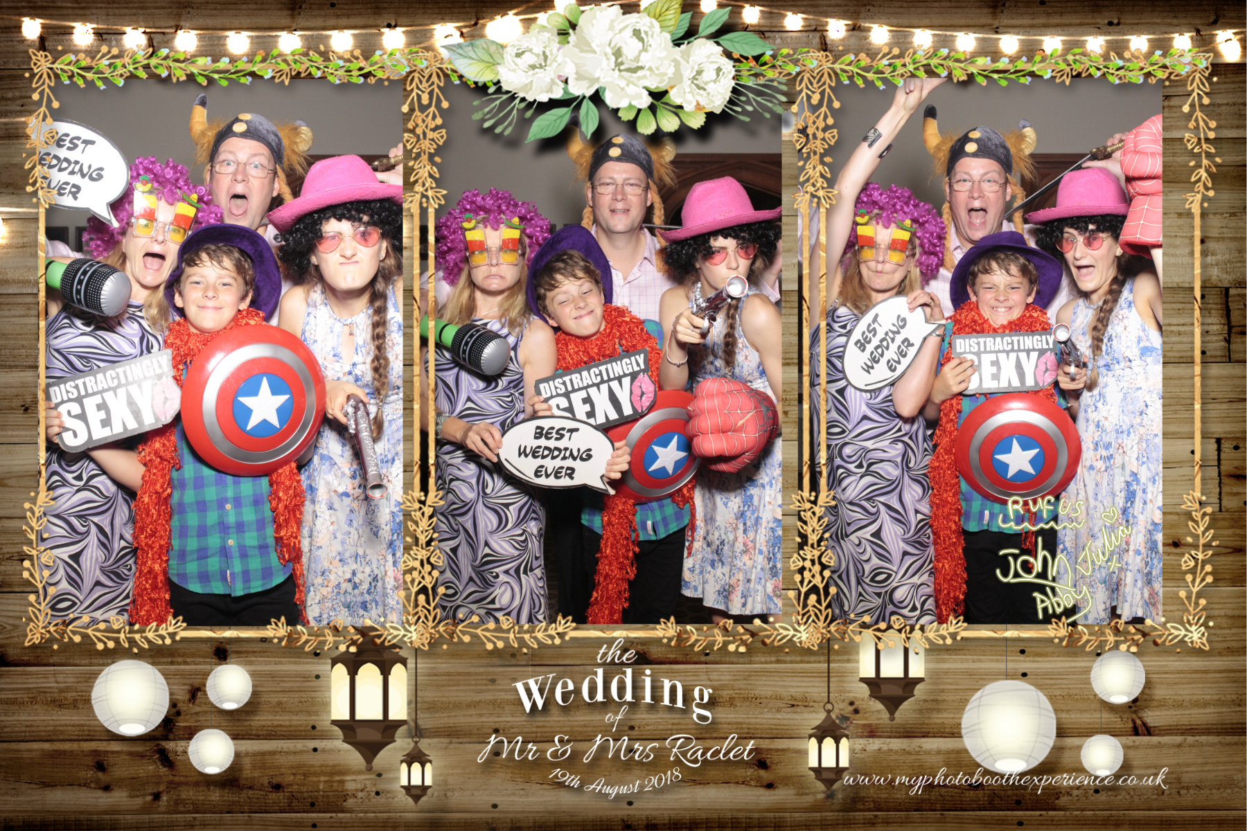 Mr & Mrs Raclet | View more photos from the event at gallery.myphotoboothexperience.co.uk/u/MyPhotoBoothExperienceLtd/Mr-Mrs-Raclet